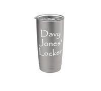 Casillero de Davy Jones Vaso térmico de acero inoxidable de doble pared