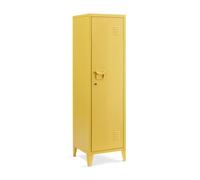 Casillero metálico kurikka con 3 compartimientos acero 137x38x38 cm - amarillo [en.casa]