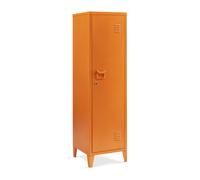 Casillero metálico kurikka con 3 compartimientos acero 137x38x38 cm - naranja [en.casa]