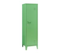 Casillero metálico kurikka con 3 compartimientos acero 137x38x38 cm - verde manzana [en.casa]