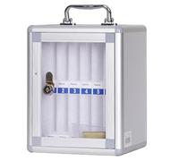 Casillero para Teléfono Móvil, Armario de Almacenamiento de Bolsillo de Aleación de Aluminio para Teléfonos Móviles, Armario de Aleación de Aluminio para Teléfono Móvil con Asa Portátil(22x19x27cm/9x7