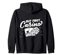 Casino Gambler But First Gambling Sudadera con Capucha