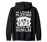 Casino Gambler Love Playing With My Girls Gambling Sudadera con Capucha