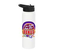 Casino I I´M Here For The Bonus I Gambler Jackpot Stainless Steel Insulated Water Bottle