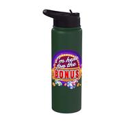 Casino I I´M Here For The Bonus I Gambler Jackpot Stainless Steel Insulated Water Bottle