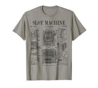 Casino máquina tragamonedas Lucky Gambler Gambling Vintage Patent Camiseta