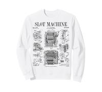 Casino máquina tragamonedas Lucky Gambler Gambling Vintage Patent Sudadera