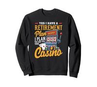 Casino Plan de Jubilación de Juego de Máquinas Tragaperras Poker Sudadera