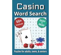 Casino Word Search Puzzle Book: Word Search with Easy to Read Print about Casino, Gambling and More | 6x9 inches, 110 pages | 50+ Puzzles ... Gifts for Vacations, Holidays & Free Times