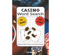 Casino Word Search Puzzle Book: Word Searches with Easy to Read Print about Casinos, Gambling, Betting and More | 6x9 inches, 110 pages | 50+ Puzzles…Gifts for Vacations, Holidays, and Free Times