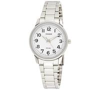 CASIO 19531 LTP-1303D-7B - Reloj de pulsera para mujer, correa de acero inoxidable, plateado