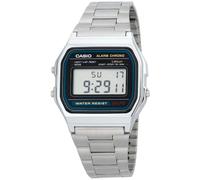 CASIO A158 - Unisexo-adultos, Reloj de Pulsera de Acero Inoxidable, Pulsera