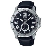 Casio A2072 - Reloj analógico para Hombre, Color Negro, Negro, Correa