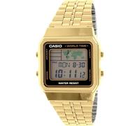 Casio A500WGA-1D Reloj Digital para Hombre, colección Vintage, Tono Dorado, Alarma, cronógrafo, Hora Mundial, Reloj Digital