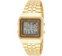 Casio A500WGA-9D Reloj Digital para Hombre, colección Vintage, Tono Dorado, Alarma, cronógrafo, Hora Mundial, Dorado