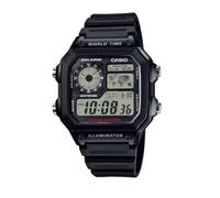 CASIO AE-1200WH-1A - Reloj Digital de Cuarzo, para Hombre, Color Negro