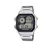 Casio AE-1200WHD-1A - Reloj Digital de Cuarzo para Hombre, Correa de Acero Inoxidable Color Metalizado