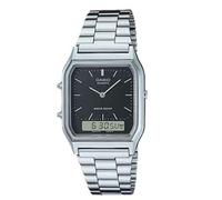 Casio AQ-230A-1DMQYES - Reloj de pulsera para hombre, acero, color negro