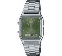 Casio AQ-230A-3AMQYES Vintage Collection 30mm 1ATM Cuarzo Unisex Verde Plata