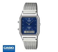 CASIO AQ-230EM-2AEF⎪AQ-230EM-2A⎪ORIGINAL⎪Correa Milanaise⎪Vintage EDGY⎪AZUL