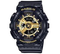 Casio BA-110X-1AER - Reloj analógico Digital de Cuarzo para Mujer, Negro