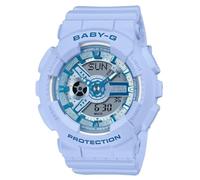 Casio Baby-G BA-110YK-2A - Reloj analógico digital de resina azul con colores frescos, Azul, Moderno