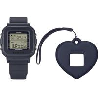 Casio Baby-G BGD-10KH-2C - Reloj digital gris con dije en forma de corazón