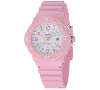 Casio Banda de Resina para Reloj de Acero Inoxidable LRW-200H-2BVCF para Mujer, Rosado, Reloj analógico