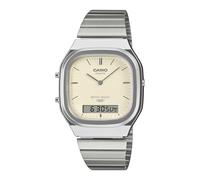 Casio Reloj Classic Edgy Colección AQ-240E-7A2EF Unisex Crema