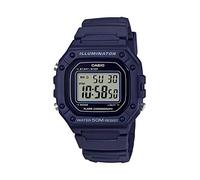 Casio 'Classic' Reloj de cuarzo de acero inoxidable y resina para hombre, color: azul (modelo: W-218H-2AVCF)
