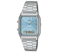 CASIO Colección Edgy Reloj De Pulsera Ana-Digi Acero/Celeste AQ-230A-2A1MQYES