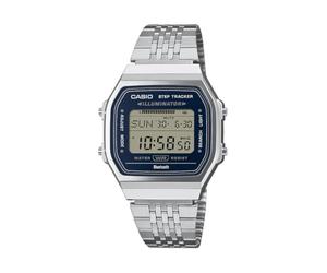 Casio Collection ABL-100WE-2AEF - Reloj Digital para Hombre con Esfera Azul y Correa Plateada