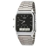 CASIO Collection AQ-230A-1 Hombre Vintage Estilo Huso Horario Despertador Crono