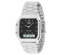 Reloj Unisex Casio Negro Plateado