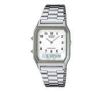 Casio Collection AQ-230A-7BMQYES, Reloj Analógico-Digital para Hombre, Blanco