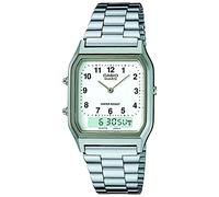 Casio Collection AQ-230A-7BMQYES, Reloj Analógico-Digital para Hombre, Blanco