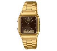 Casio Collection Edgy Reloj de Pulsera Ana-Digi Dorado/Marrón AQ-230GA-5AMQYES