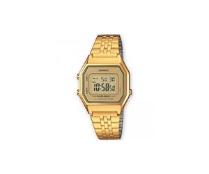 CASIO COLLECTION LA680WGA-9DF Reloj de Pulsera Digital para Mujer Color Dorado