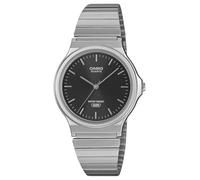 Casio Collection MQ-24DA-1AEF - Reloj para hombre con esfera negra y correa plateada