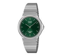 Casio Collection MQ-24DA-3AEF - Reloj para hombre con esfera verde y correa plateada
