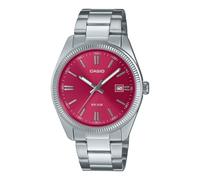 Casio Collection MTP-1302PD-4AVEF 40 mm Esfera Analógica Burdeos Acero Inoxidable Plata
