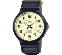 Casio Collection MW-240B-3B - Reloj de Pulsera de Cuarzo para Hombre con Esfera analógica Verde y Caja de Resina de Color Negro