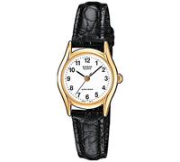Casio Collection TP-1154PQ-7B, Reloj Redondo para Mujer, Análogo Clásico, Negro