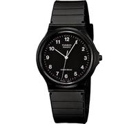 Casio Reloj analógico para Hombre MQ24-1B de Cuarzo de Resina Negra con Esfera Negra, Negro, Correa
