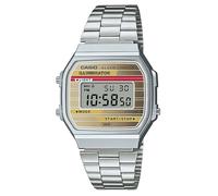 Casio Crono Despertador Iluminador Vintage - Acero Inoxidable A168WEHA-9AEF