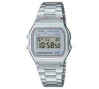 Casio Cronógrafo Con Alarma Vintage (33,2 Mm), Esfera Digital Azul Y