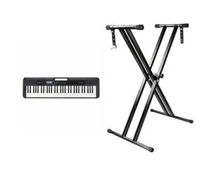 Casio Ct-S300C7 + Soporte De Teclado Rockjam Ajustable Con Doble Refuerzo Y Con Correas De Bloqueo