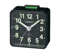 Casio - Despertador de mesa TQ-140-1 con alarma sonora y estructura de resina negro para uso diario en dormitorio o oficina