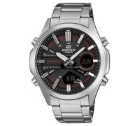 Casio Edifice - Reloj De Doble Pantalla (45,5 Mm), Esfera Negra Y