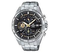 Casio EDIFICE Reloj en caja sólida, 10 BAR, Dorado/Negro, para Hombre, con Correa de Acero inoxidable, EFR-556D-1AVUEF